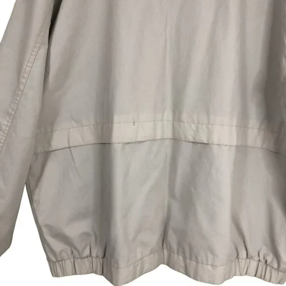 Vintage KnightsBridge  Bomber Jacket Lightweight Beige Mens L/G Casual - Picture 13 of 16